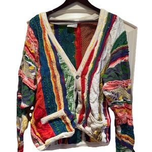 COOGI Multicolor Cardigan Sweater Vibrant Design